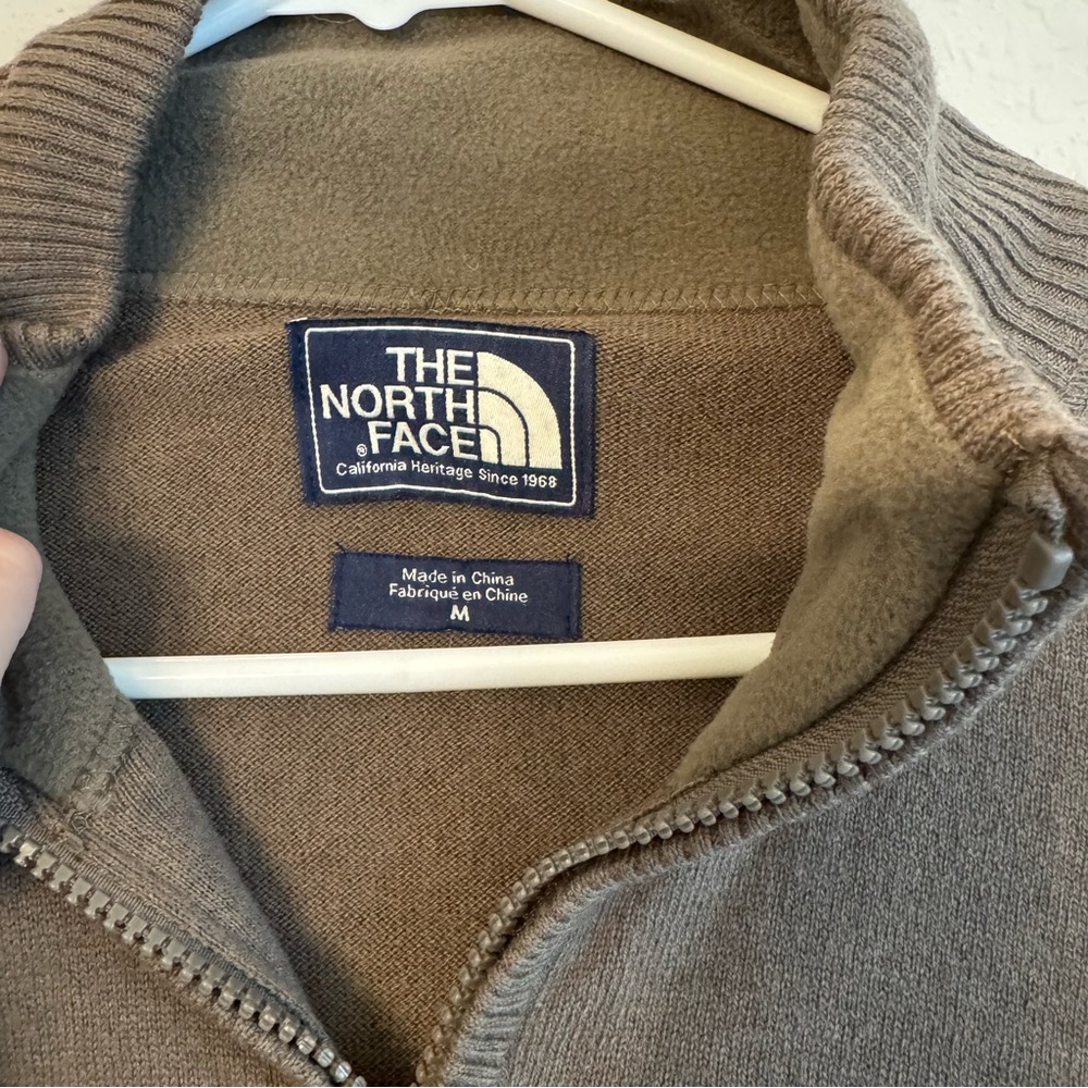 The North Face Brown 1/4 Zip-Up Sweater - Picture 3 of 5